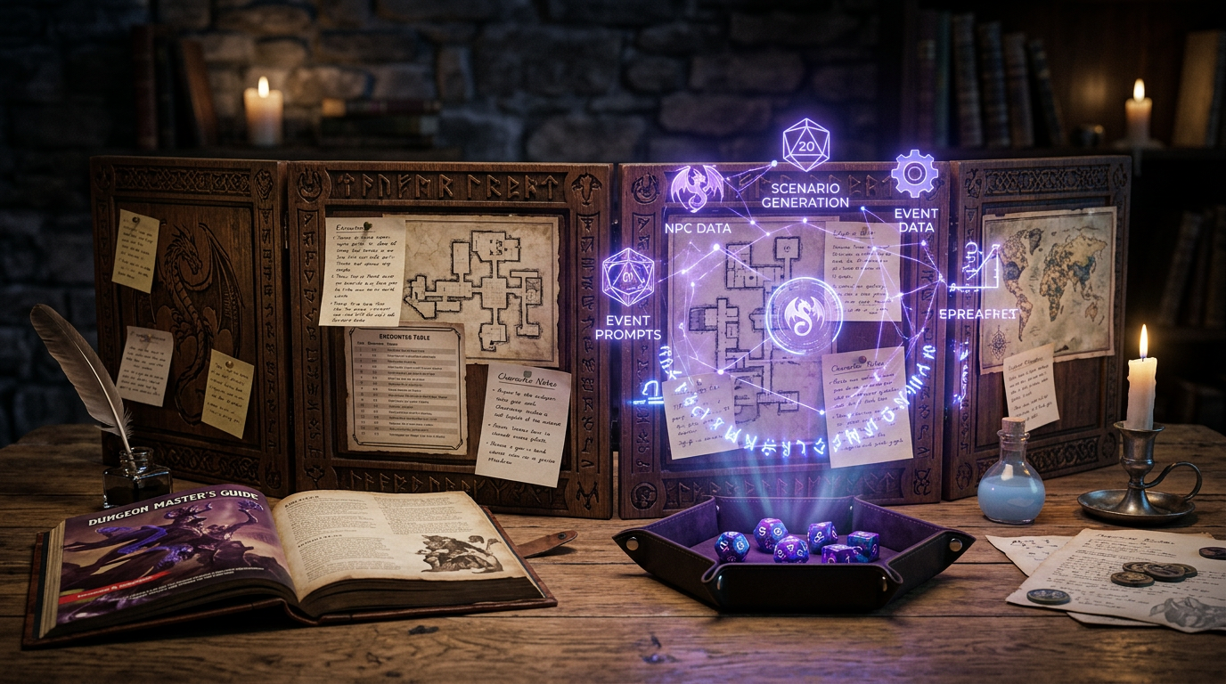 How to Use AI as a Dungeon Master Assistant — AI and tabletop RPG
